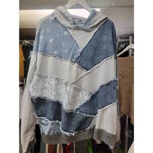 NEW OLI & HALI women's denim patch jacket in blue
